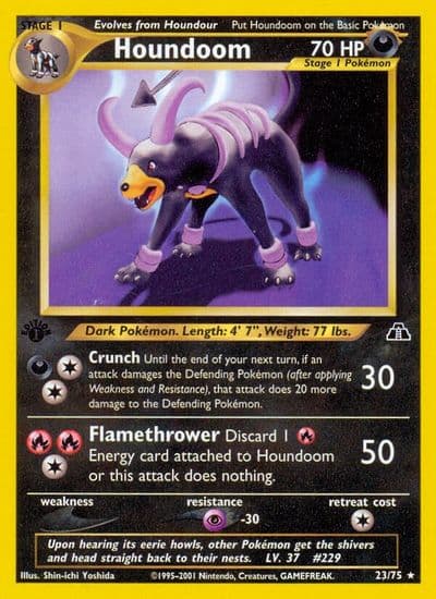 Houndoom (23) Neo Discovery Pokemon card