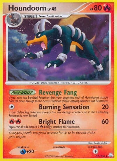 Houndoom Legends Awakened Pokemon card