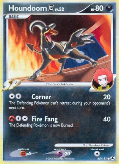 Houndoom E4 Rising Rivals Pokemon card