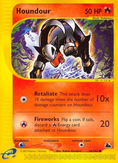 Houndour Skyridge Pokemon card