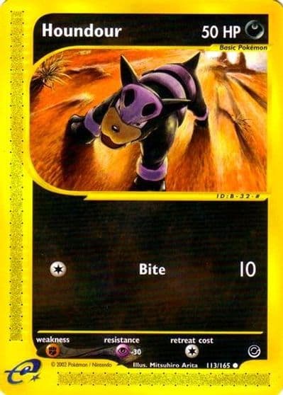 Houndour Expedition Pokemon card