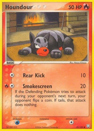 Houndour Team Rocket Returns Pokemon card