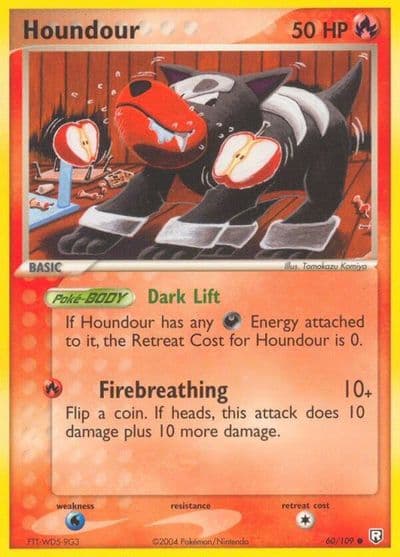 Houndour Team Rocket Returns Pokemon card