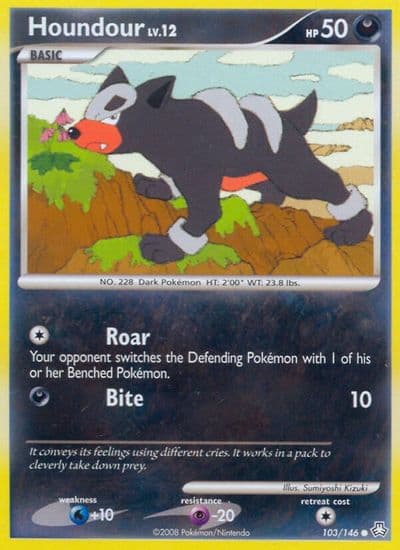 Houndour Legends Awakened Pokemon card