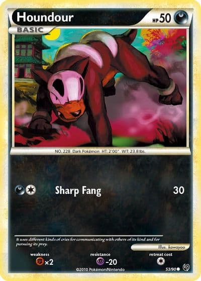 Houndour (53) Undaunted Pokemon card