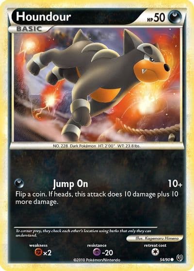 Houndour (54) Undaunted Pokemon card