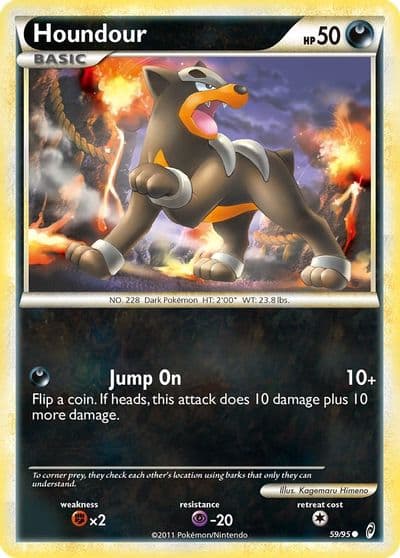 Houndour Call of Legends Pokemon card