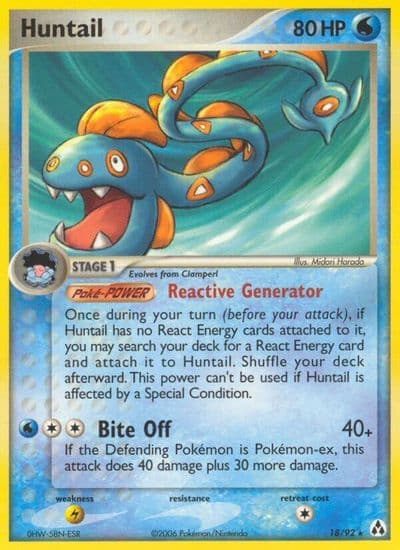 Huntail Legend Maker Pokemon card