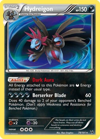 Hydreigon Noble Victories Pokemon card