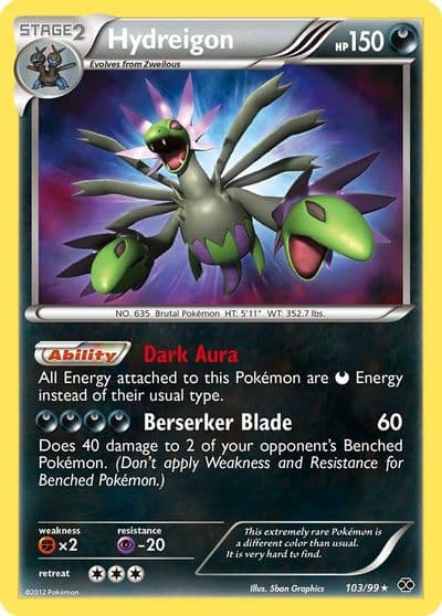 Hydreigon Next Destinies Pokemon card