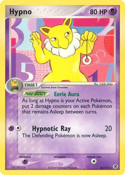 Hypno FireRed & LeafGreen Pokemon card