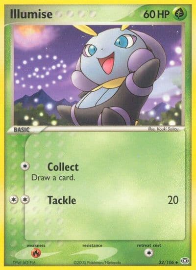 Illumise Emerald Pokemon card