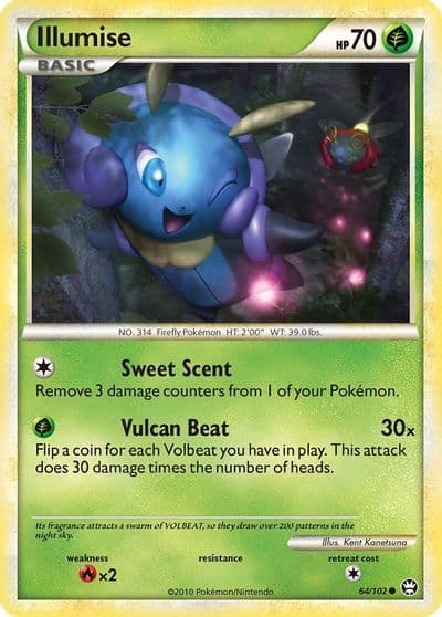 Illumise Triumphant Pokemon card