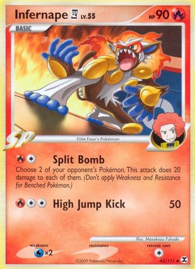 Infernape E4 Rising Rivals Pokemon card
