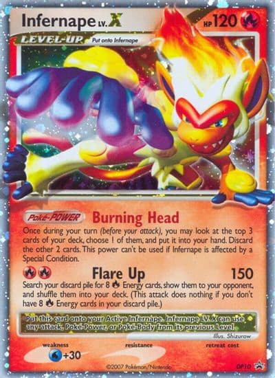 Infernape LV.X - DP10 Diamond and Pearl Promos Pokemon card