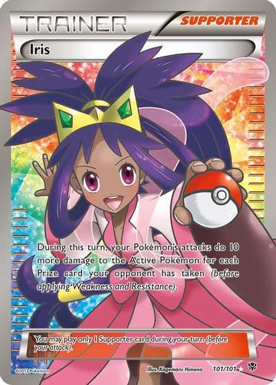 Iris (101 Full Art) Plasma Blast Pokemon card