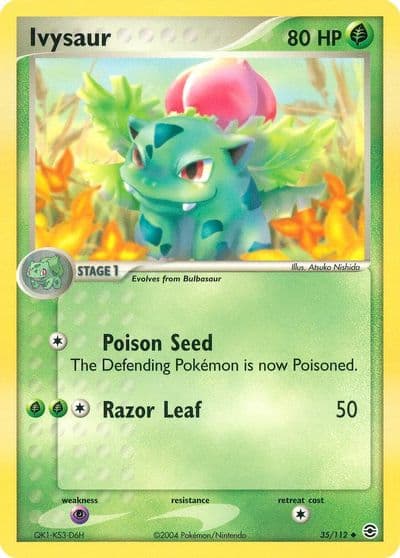 Ivysaur FireRed & LeafGreen Pokemon card