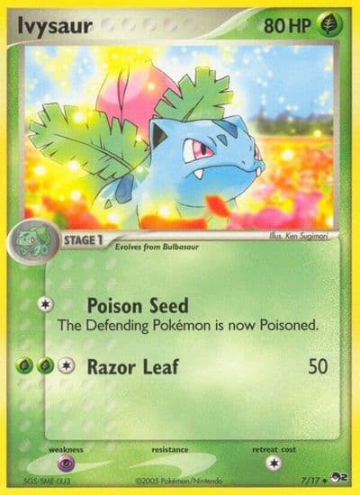 Ivysaur POP Series 2 Pokemon card