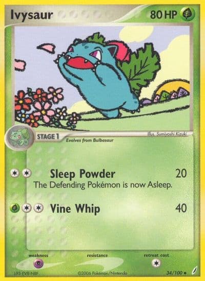 Ivysaur Crystal Guardians Pokemon card