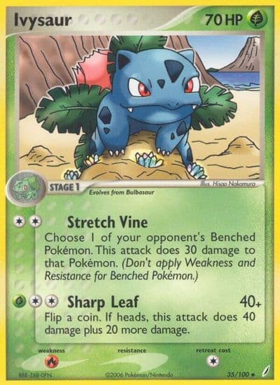 Ivysaur Crystal Guardians Pokemon card