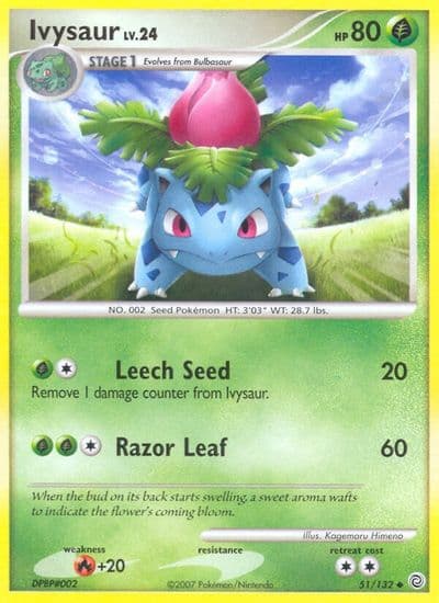 Ivysaur Secret Wonders Pokemon card