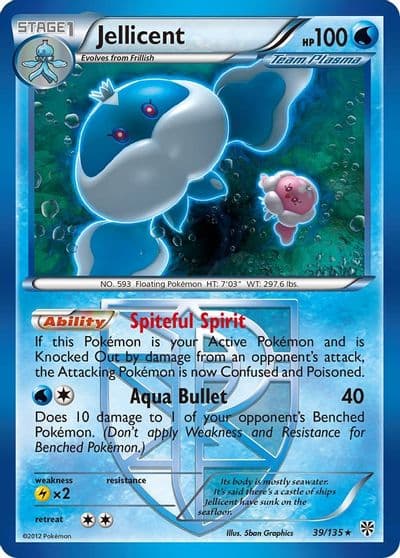 Jellicent (Team Plasma) Plasma Storm Pokemon card