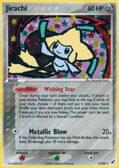 Jirachi Deoxys Pokemon card