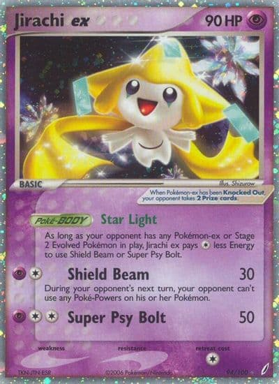 Jirachi ex Crystal Guardians Pokemon card