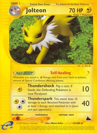 Jolteon (13) Skyridge Pokemon card