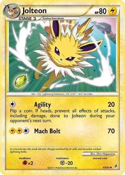 Jolteon Call of Legends Pokemon card