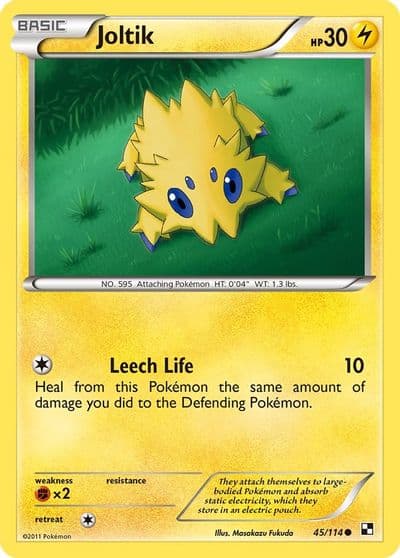 Joltik (45) Black and White Pokemon card