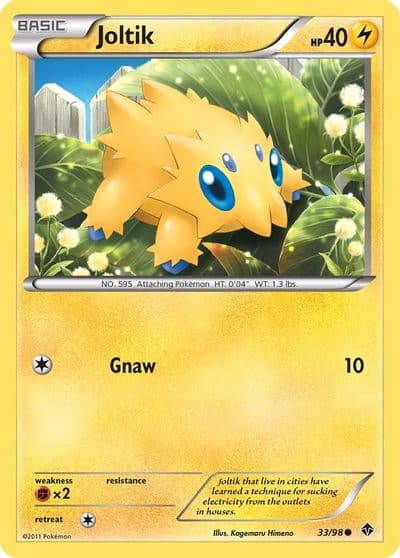 Joltik Emerging Powers Pokemon card