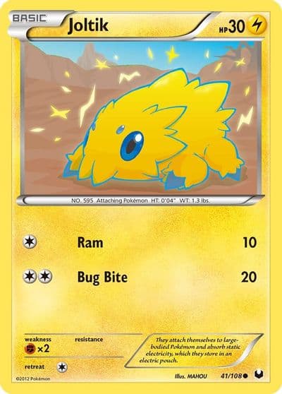 Joltik (41) Dark Explorers Pokemon card