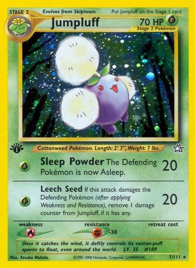 Jumpluff Neo Genesis Pokemon card