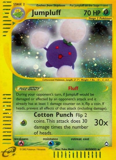 Jumpluff (H13) Aquapolis Pokemon card