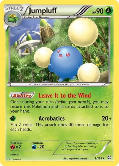 Jumpluff Dragons Exalted Pokemon card