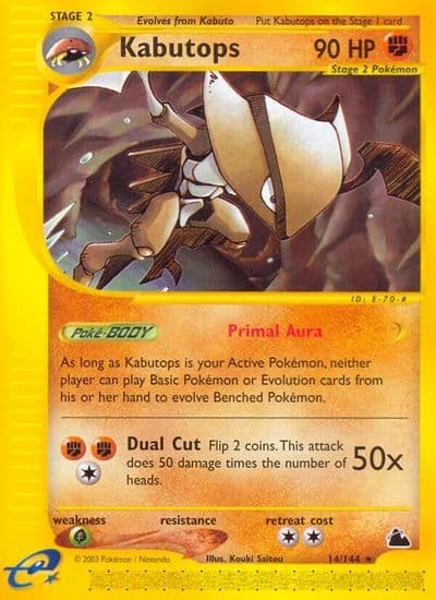Kabutops (14) Skyridge Pokemon card