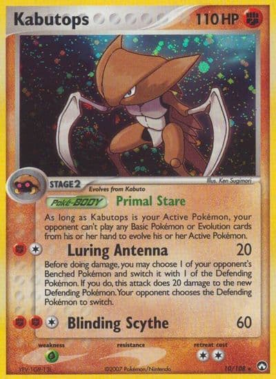 Kabutops Power Keepers Pokemon card