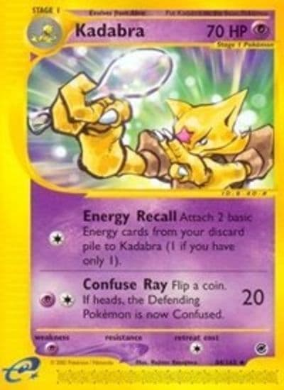 Kadabra Expedition Pokemon card