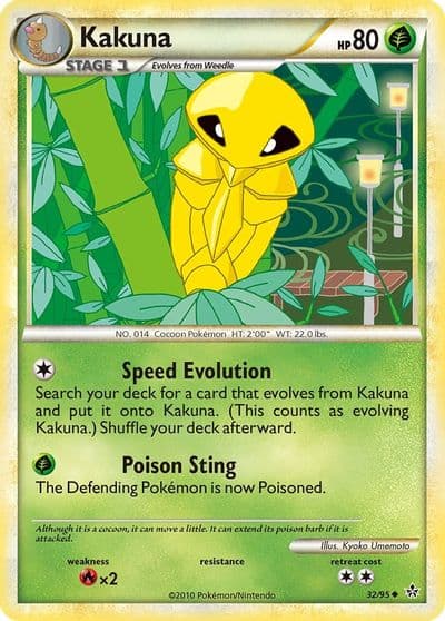 Kakuna Unleashed Pokemon card