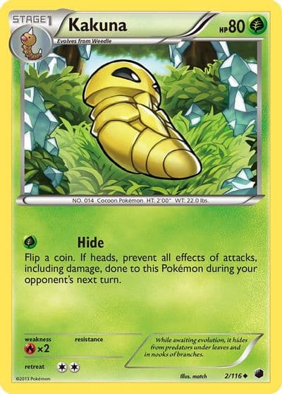 Kakuna Plasma Freeze Pokemon card