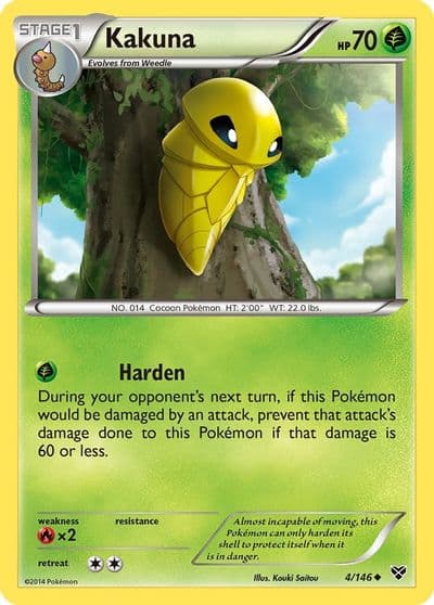 Kakuna XY Base Set Pokemon card