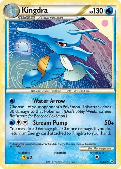 Kingdra Unleashed Pokemon card