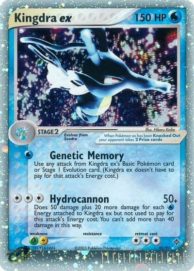 Kingdra ex Dragon Pokemon card