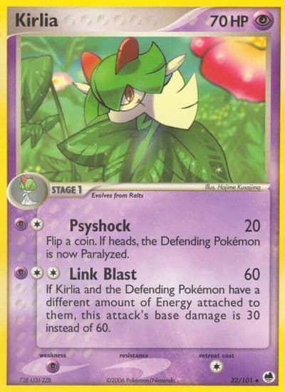 Kirlia Dragon Frontiers Pokemon card