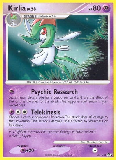 Kirlia POP Series 7 Pokemon card