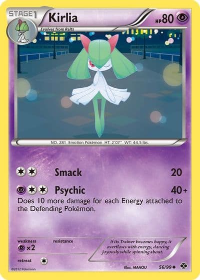 Kirlia Next Destinies Pokemon card