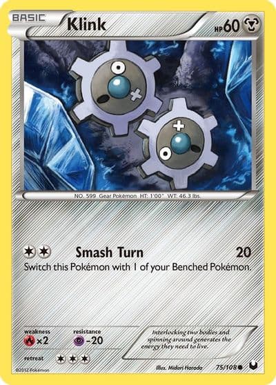 Klink Dark Explorers Pokemon card