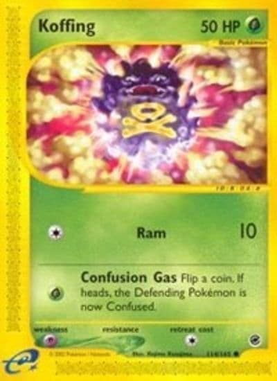 Koffing Expedition Pokemon card