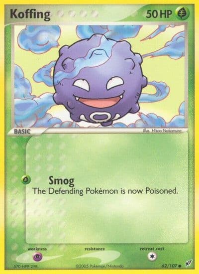 Koffing Deoxys Pokemon card